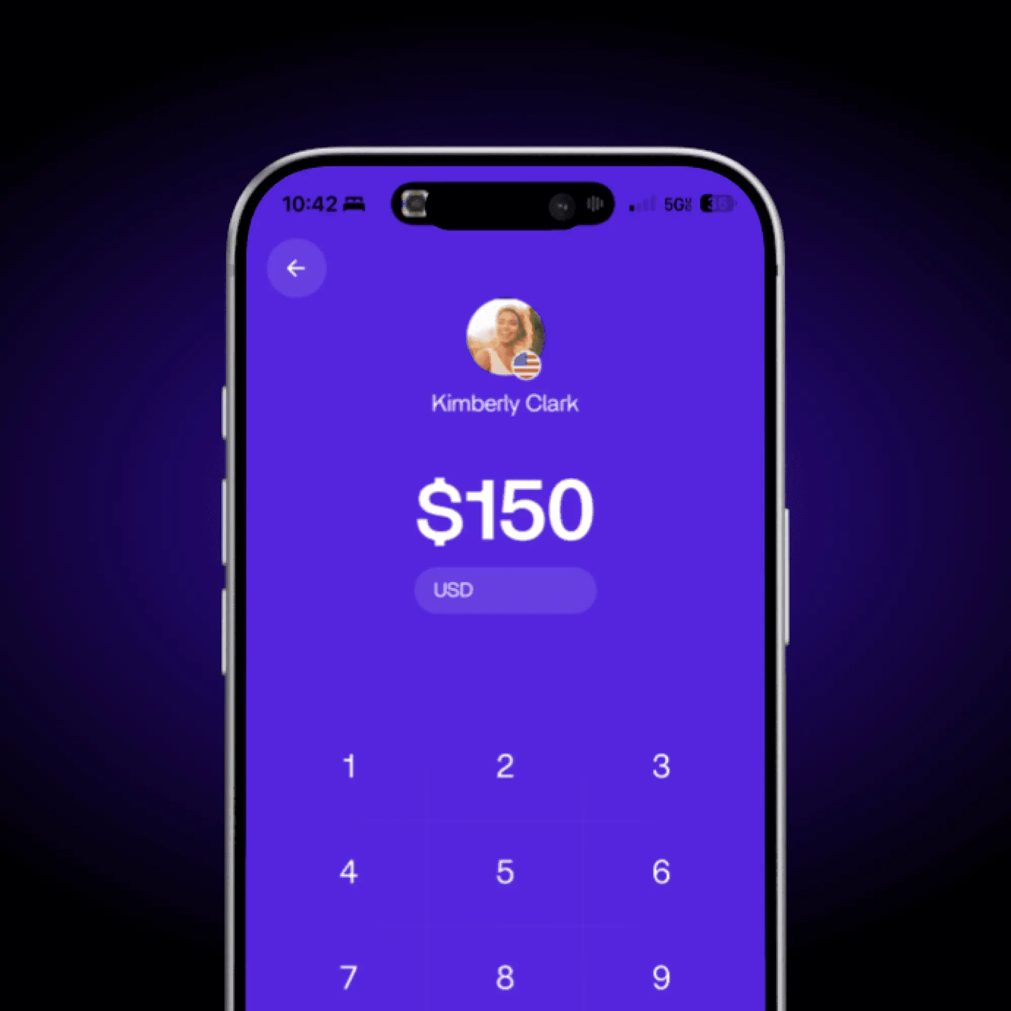 SpotPay send and receive money interface